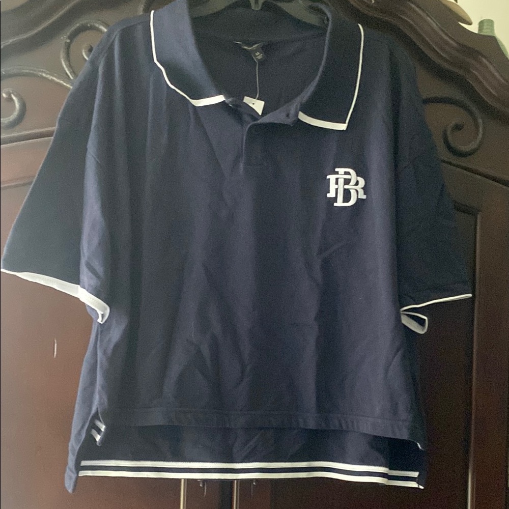 Banana Republic Navy Blue Polo Shirt